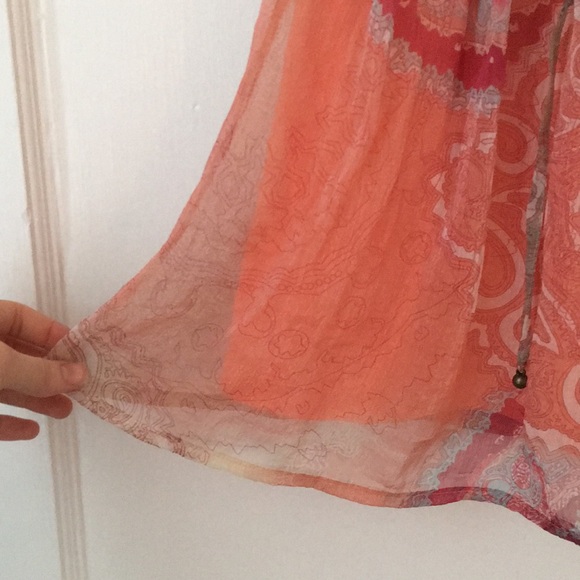 Paisley Woven Ruched Racerback - Picture 3 of 3